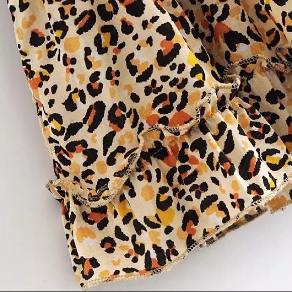 LAST ONE Leopard Print Chic Ruffle Dress - Picture 9 of 16
